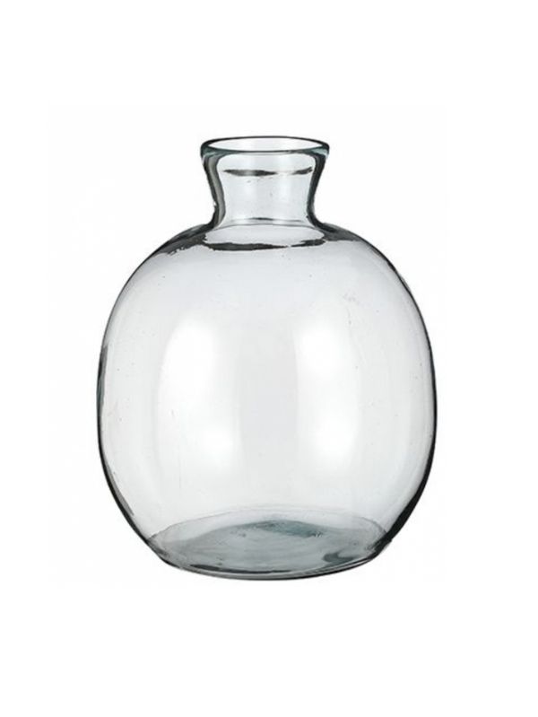 Vase rond verre recyclé - 26,5 cm