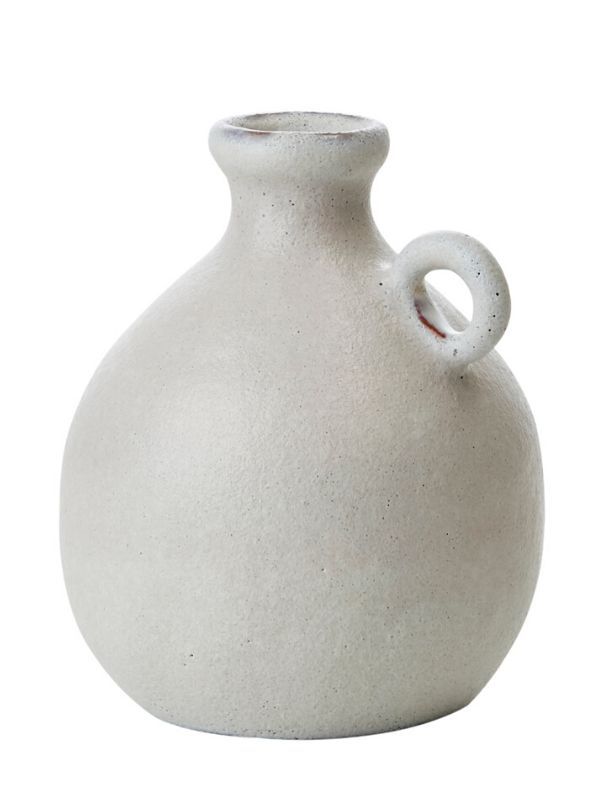 Vase Amphore Margaretha Blanc en Terre Cuite - 14.5 cm