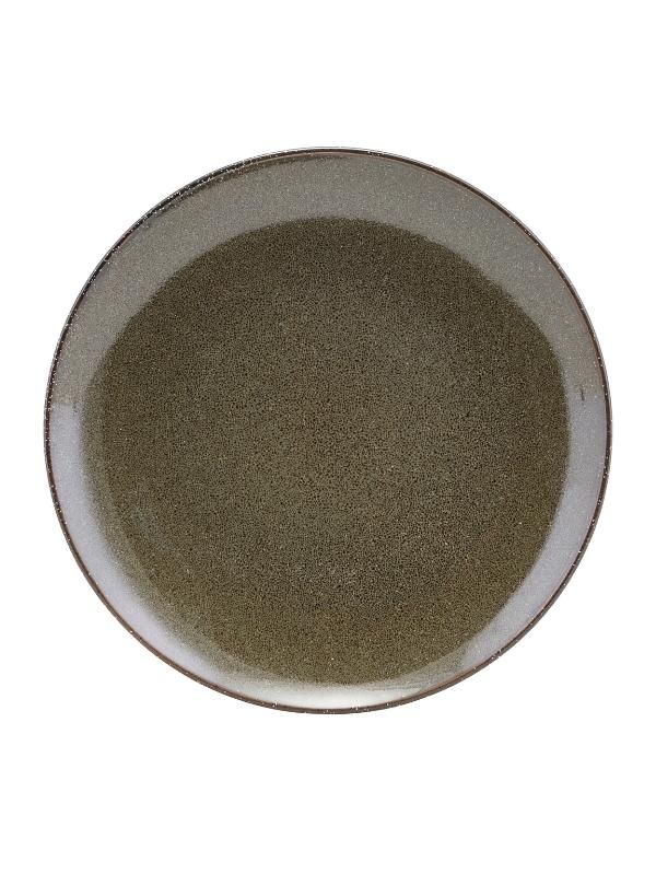 Assiette Lake Grès Vert House Doctor 22 cm - Lot de 2