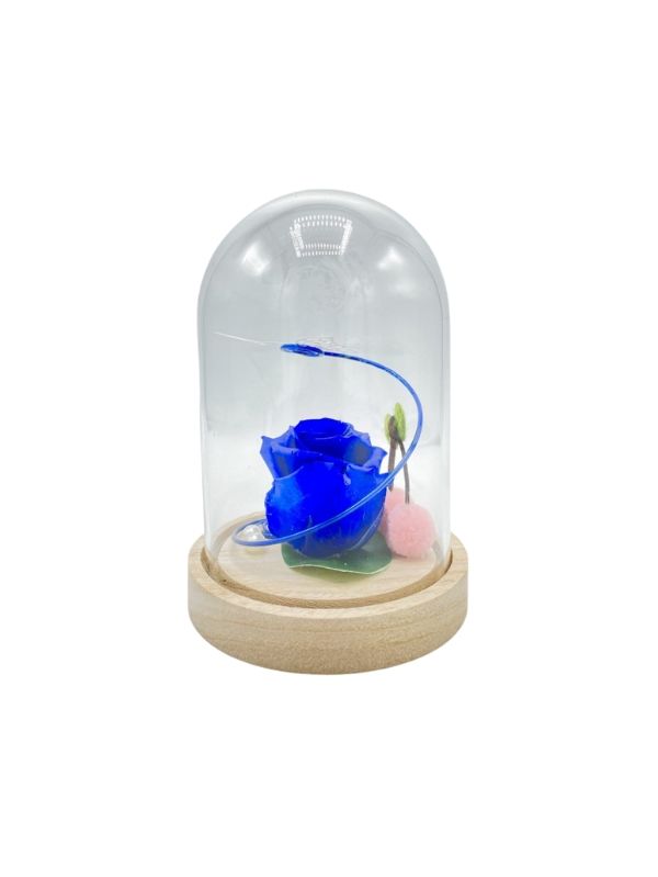 Composition florale Blue - 17 cm