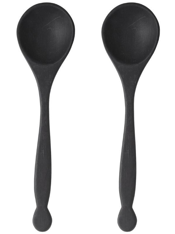 Couverts à Salade Efi Bois d'Acacia Noir Bloomingville - 25,5 cm 