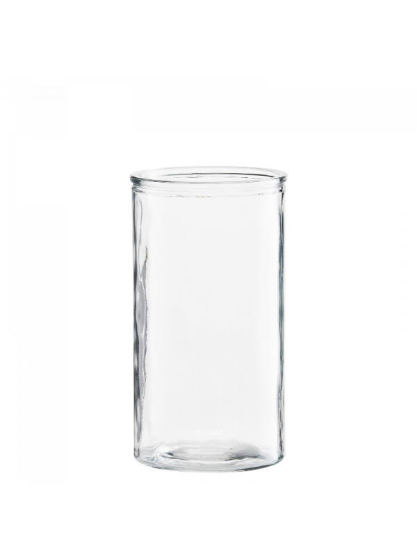 Vase Cylindre Verre Transparent - 24 cm