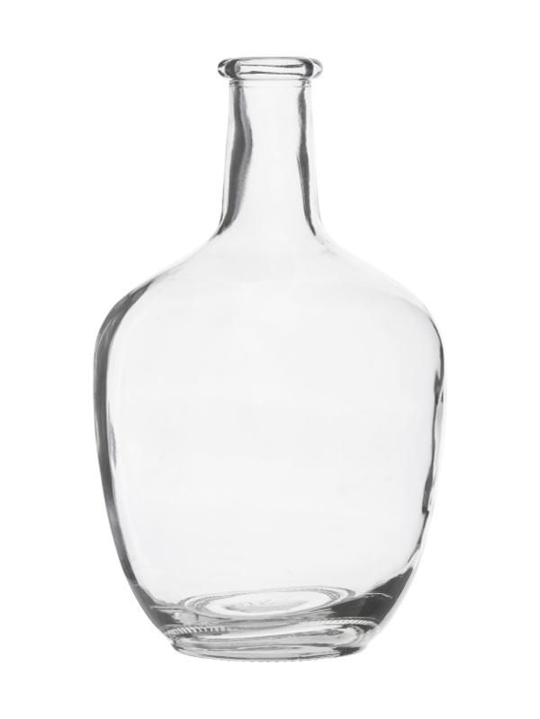 Vase Dame-Jeanne en Verre Transparent - 25 cm