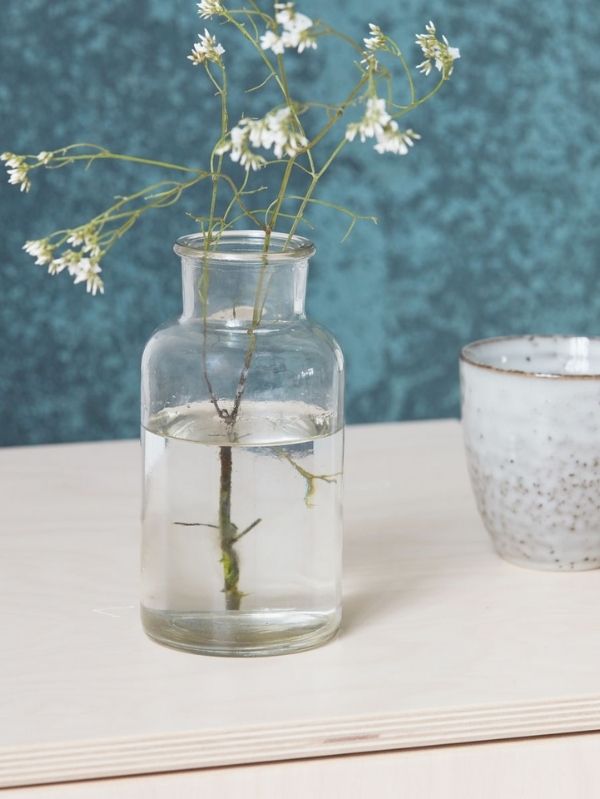 Petit vase en verre transparent Le Classique House Doctor - 16,5 cm