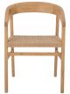 Chaise Bloomingville Vitus Chêne Naturel & Assise Tressée - 76,5 cm