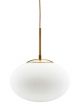 Lampe Globe House Doctor en Verre Opaque & Laiton - 30 cm