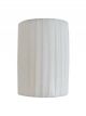 Abat-Jour Carré Luna pour Applique Tissu Plissé Blanc - 20 cm