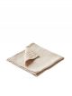 Serviette de table coton lavé beige Elsa - 40 x 40 cm 