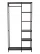 Portant Valde Métal Noir - 184 cm