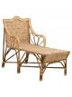 Chaise Longue en Rotin Naturel Zeya - 110 cm