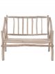 Banc avec Accoudoirs en Bois Naturel - 110 cm 