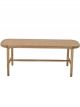 Banc Cannage & Bois de Teck Naturel Bloomingville - 120 cm 