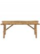Banc Pliable en Bambou Naturel - 118 cm 
