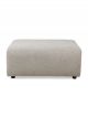 HK Living Canapé Jax à Composer Moumoute Gris - Pouf 1/2 Places