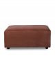 HK Living Canapé Jax à Composer Velours Bordeaux - Pouf 1/2 Places