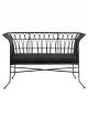 Canapé Alba Noir - 136 cm