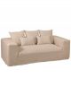 Canapé California en Lin Déhoussable Naturel - 220 cm