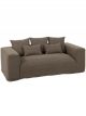 Canapé California en Lin Déhoussable Taupe - 220 cm