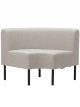 Banquette Bistro Modulable Tweed Sable House Doctor -  Module Angle Arrondi