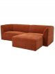 Canapé Bloomingville Petra en Velours Terracotta - 230 cm