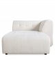 HK Living Canapé Vint à composer Moumoute Bouclée Crème - Module Divan Droit 1,5 place