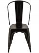 Chaise Bistro en Métal Noir - 85,5 cm 