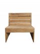 Fauteuil Lounge House Doctor Woodie en Teck Naturel - 83 cm