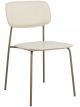 Chaise en Métal Assise Beige NORDAL - 79 cm