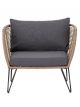 Fauteuil Mundo Marron Clair Bloomingville - 87 cm