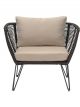 Fauteuil Mundo Noir Bloomingville -  87 cm