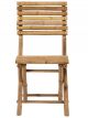 Chaise Pliable en Bambou Naturel - 85 cm 