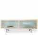 Console en Bois & Verre Nervuré HK Living - 159,5 cm