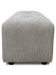 Pouf Vint HK Living - Côtelé Gris Clair Demi Place