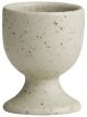 Coquetier en Porcelaine Beige Sable Moucheté - 6 cm