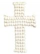 Croix Kai Indonésienne en Coquillages Blanc - 30 cm