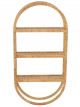 Étagère Murale en Rotin Naturel - 110 cm 