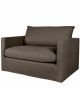 Fauteuil Brooklyn en Lin Brownie Harmony - 1/2 Place(s)