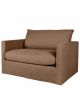 Fauteuil Brooklyn en Lin Tabac Harmony - 1 Place