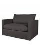 Fauteuil Brooklyn en Lin Charbon Harmony - 1 Place