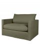 Fauteuil Brooklyn en Lin Kaki Harmony - 1/2 Place(s)