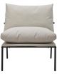 Fauteuil Lounge Métal et Coussin Coton Sable House Doctor - 86,5 cm 