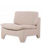 Fauteuil Lounge Rose Nude - 84 cm