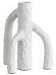 Bougeoir Blanc Texturé Nordal - 17 cm