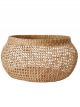 Panier Rond Jonc de Mer Ajouré - 40 cm