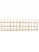 Grand Porte-Manteaux Mural Ellen Rotin Naturel - 110 cm 