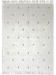 Grand Tapis Goutty Coton Naturel - 200 x 300 cm