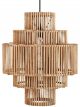 Grande Suspension en Bambou Naturel Madam Stoltz - 51 cm