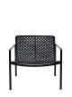 Fauteuil Lounge Habra Rotin Noir House Doctor - 69 cm