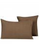 Coussin lin lavé Tabac Propriano Harmony  - 40 x 60 cm