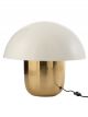 Lampe Champignon en Metal Blanc & Or - 49,5 cm 